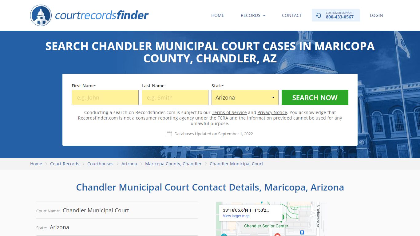 Chandler Municipal Court Case Search - RecordsFinder